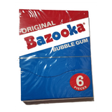 Bazooka Bubble Gum, 6 pieces
