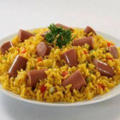 Rice with Sausages, Arroz con Salchichas Recipe