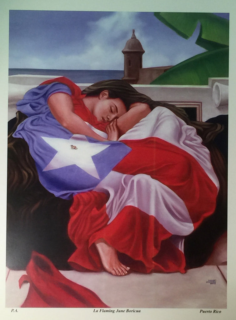 La Flaming June Boricua Serigraphy