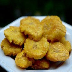 Fried Green Plantains, Tostones Recipe - www.ElColmado.com