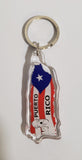 Puerto Rico Island Flag Keychain