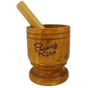 Wooden Mortar Pilon - www.ElColmado.com