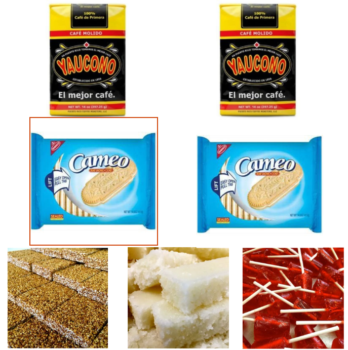 Combo 2 Coffee, 2 Cameo Cookies and 3 Sweets, Shipping Included