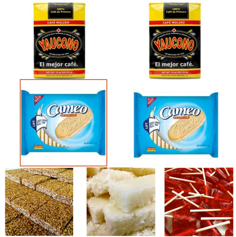 Combo 2 Coffee, 2 Cameo Cookies and 3 Sweets, Shipping Included