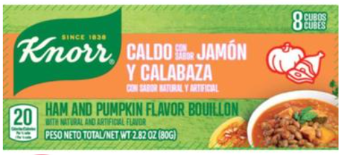 Knorr Ham and Pumpkin Bouillon 2 pack 2.82oz