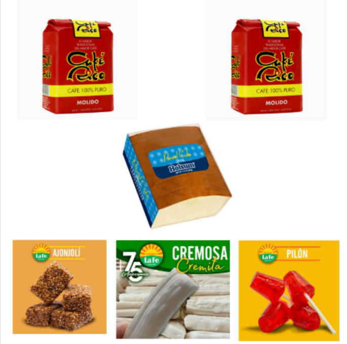 Combo Box Cafe Rico, Sweets and Holsum Pound Cake, Shipping Included