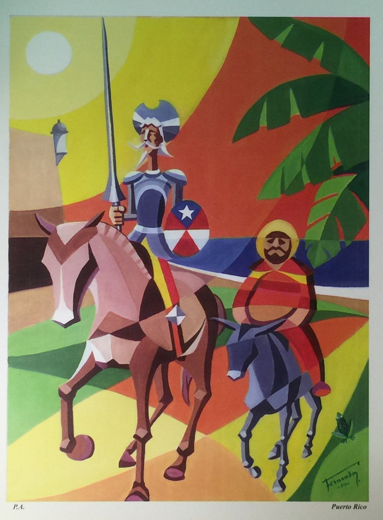 Don Quijote y Sancho Panza Serigraphy - www.ElColmado.com
