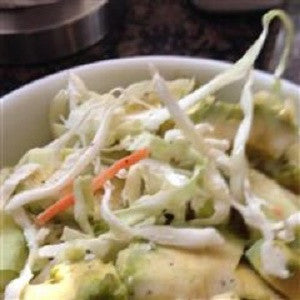 Cabbage Avocado Salad, Ensalada de Aguacate y Repollo Recipe - www.ElColmado.com