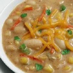 Corn and Beans Chowder Recipe - www.ElColmado.com