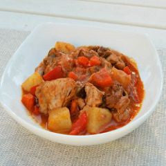 Chicken Tomato Pepper Recipe - www.ElColmado.com