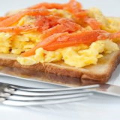 Scramble Eggs and Salmon Recipe