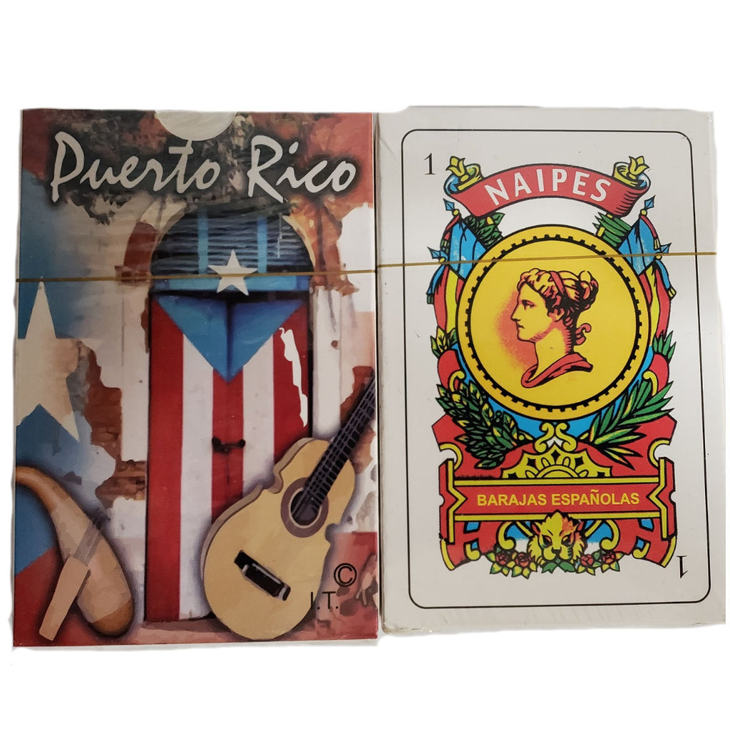Puerto Rico Briscas Cards with Cuatro