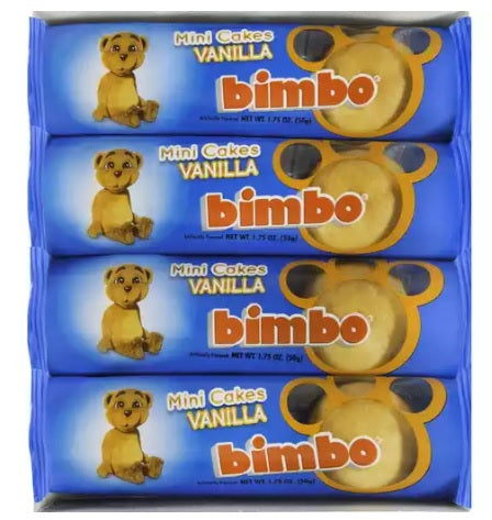 Bimbo Mini Cakes Vanilla, 4 pack