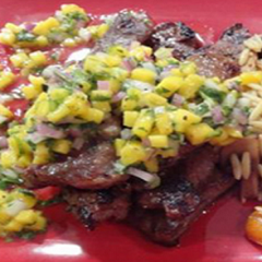 Churrasco with Mango Chimichurri Recipe - www.ElColmado.com