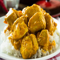 Curry Chicken Thighs with Coconut Rice Recipe - www.ElColmado.com