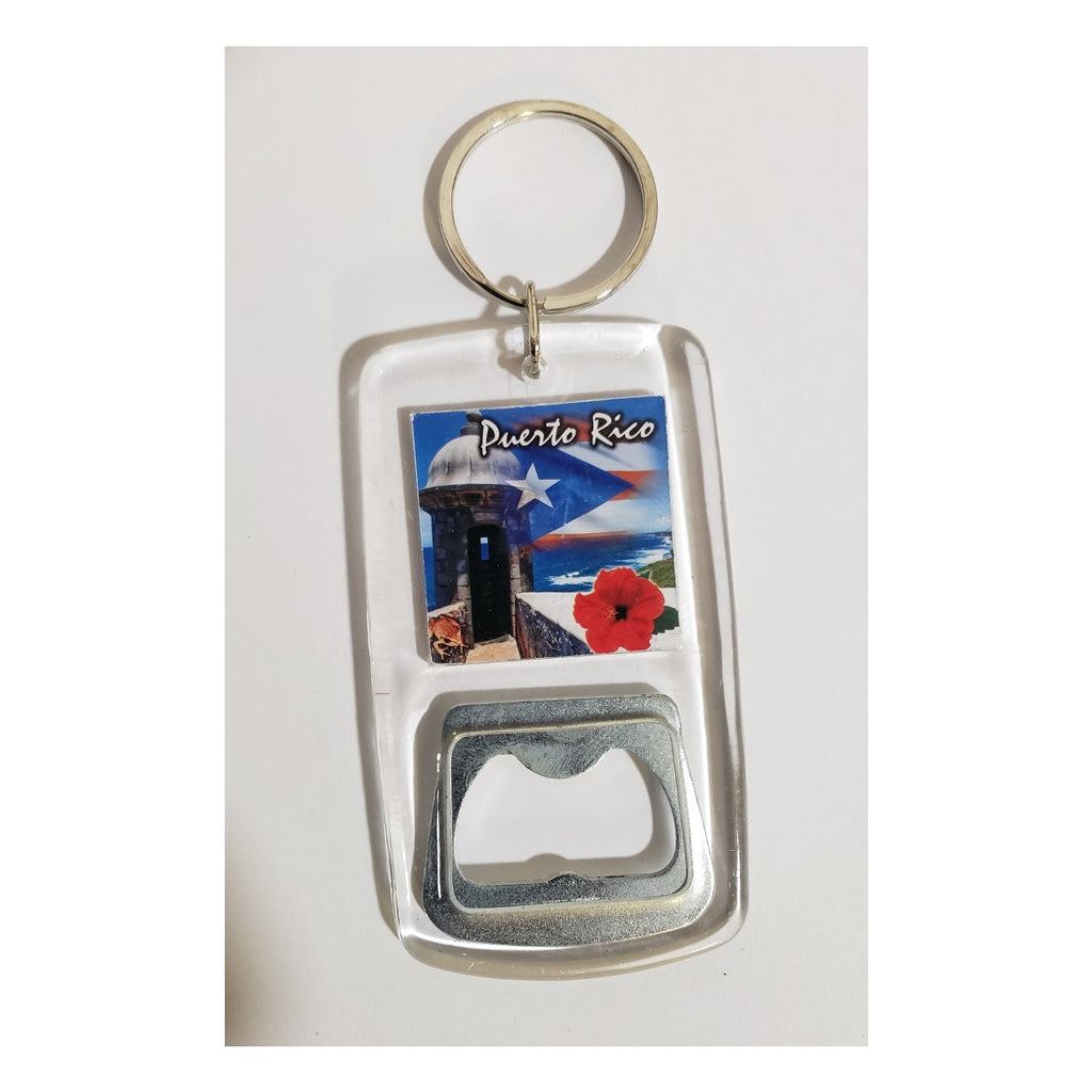 Puerto Rico Garrita Bottle Opener Keychain