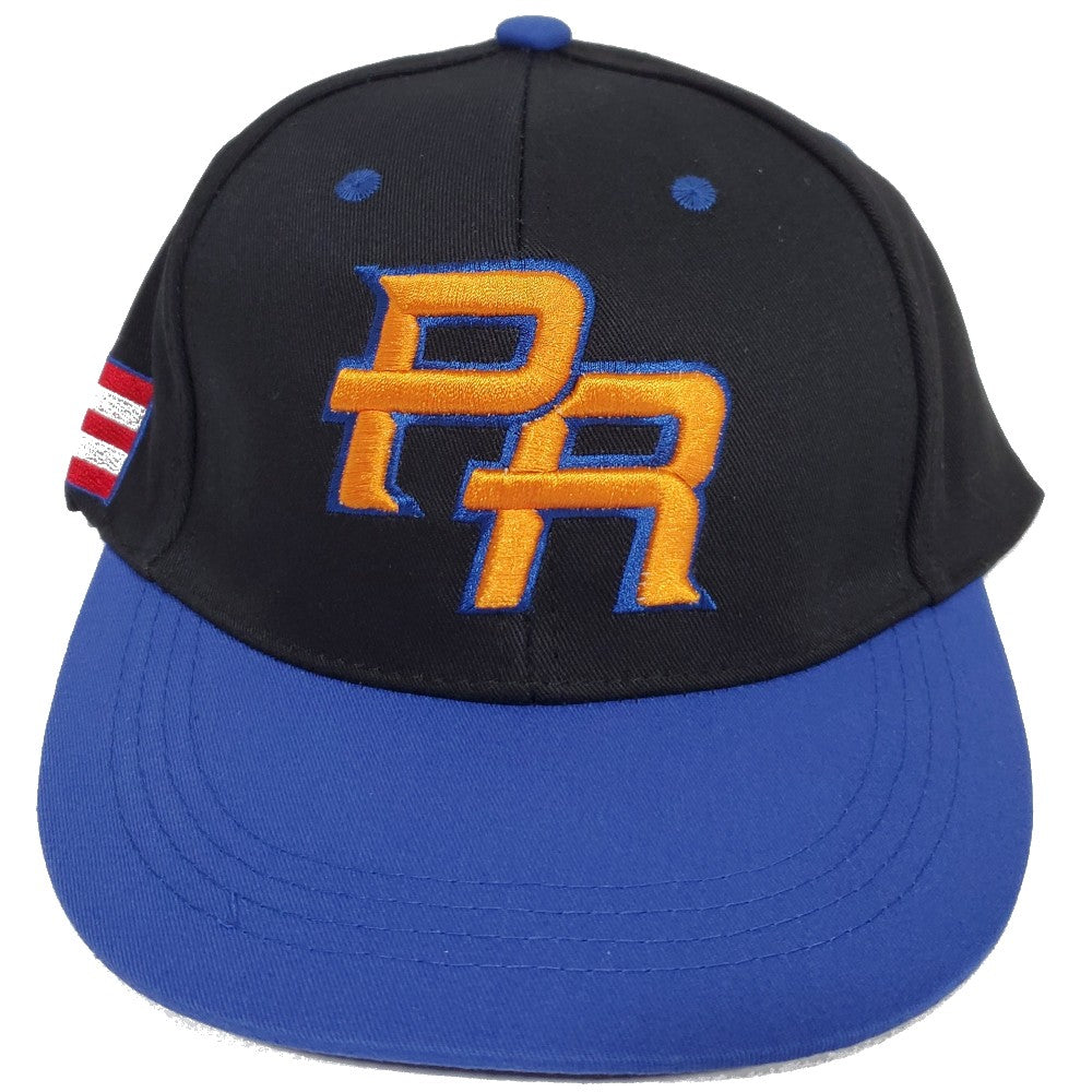 Puerto Rico Baseball Cap Black and Blue