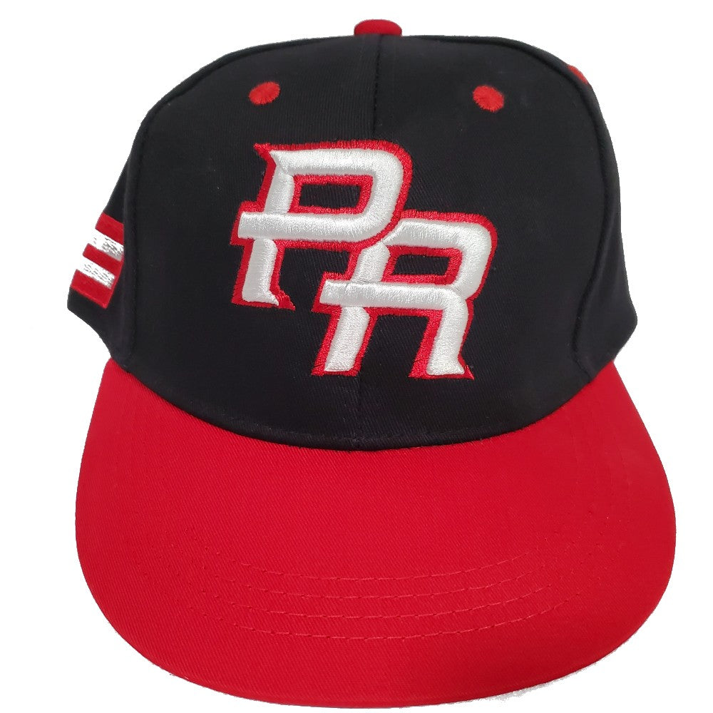 Puerto Rico Baseball Cap Black and Red